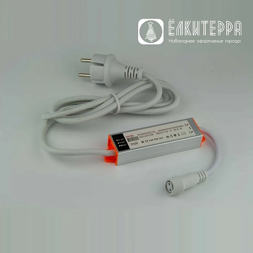 Импульсный источник питания 220/24 В, IP68, Мощность:  15 Вт